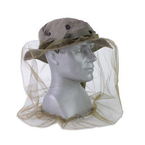 Mil-Tec - Moskitiera na głowę - Brązowa