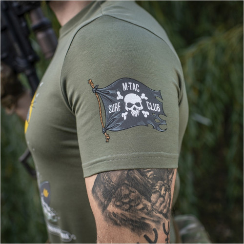 Koszulka męska M-Tac Surf Club oliwkowa