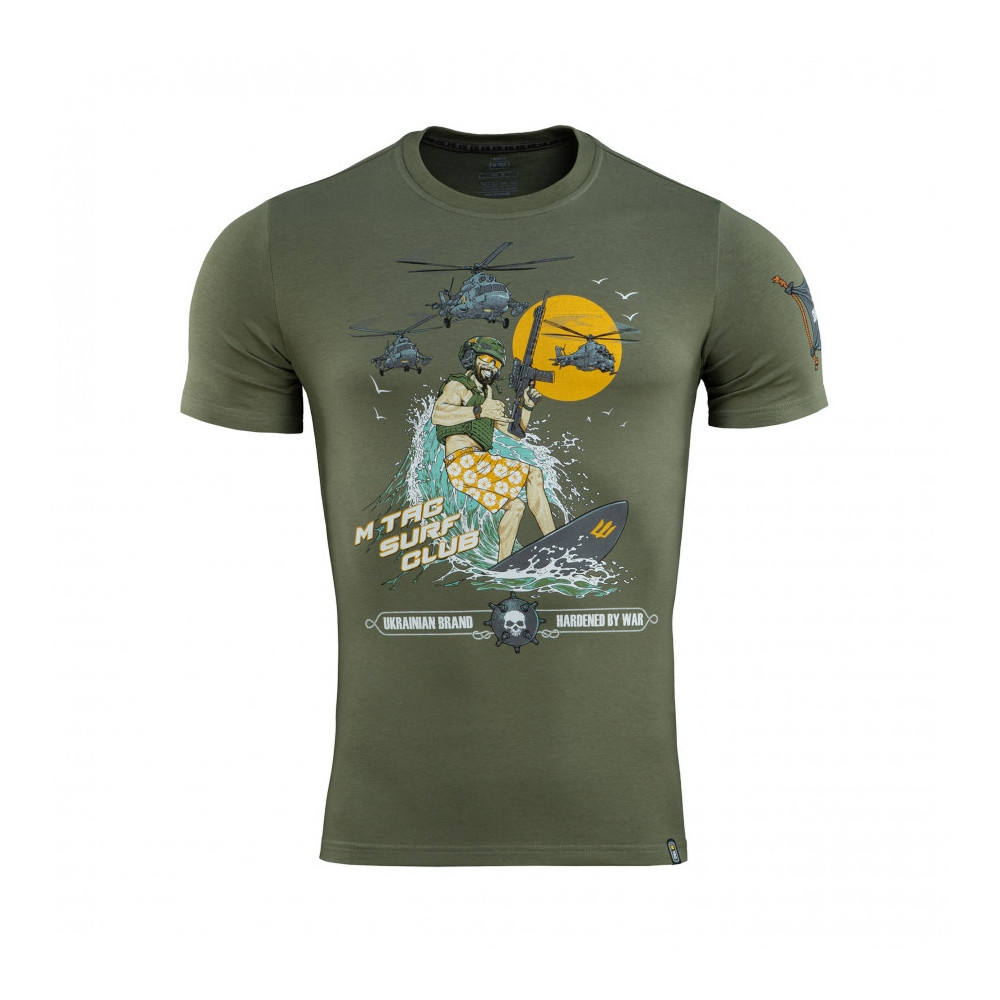 Koszulka męska M-Tac Surf Club oliwkowa